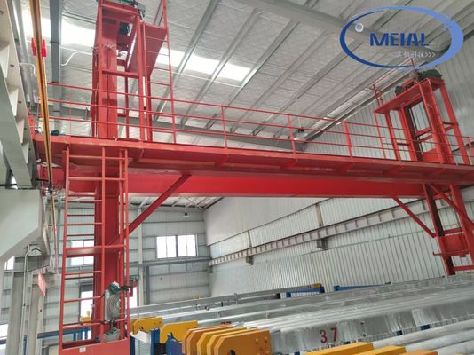 Bon prix Production de 300 tonnes par mois Ligne de production d'anodisation personnalisation Traitement automatique vertical de la surface de l'aluminium en ligne