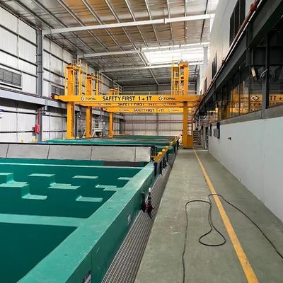 Bon prix Ligne de production d'anodisation de 300T pour profils en aluminium avec alimentation en courant alternatif en ligne