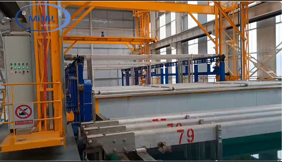 Bon prix Ligne de production d'anodisation personnalisable d'économie d'énergie de 500 T pour les profils en aluminium En ligne
