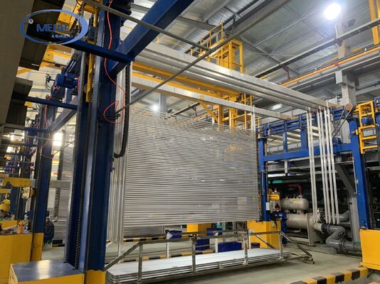Bon prix Ligne de production d'anodisation d'aluminium professionnelle de 2000T/M pour aluminium 6063 6061 avec conception personnalisée En ligne