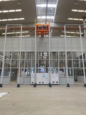 Ligne de revêtement industrielle automatisée de poudre profil en aluminium de verticale