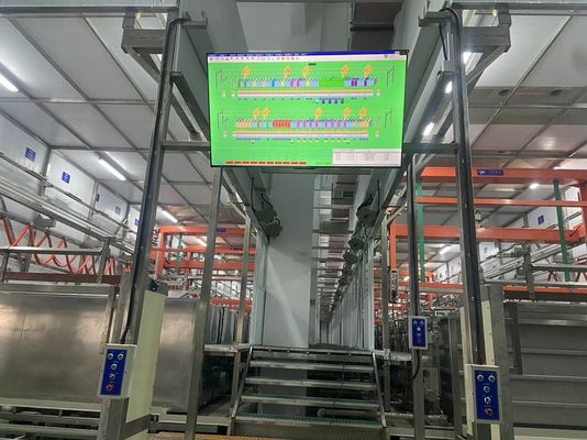 Bon prix Ligne d'anodisation verticale 3000T/M avec anodisation à l'acide sulfurique de type II et revêtement électrophorétique pour cadres de tentes d'extérieur En ligne