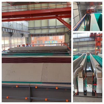 Bon prix Extrusion Ligne d'aluminium anodisé 8000*largeur*3500 réservoirs Taille intérieure En ligne