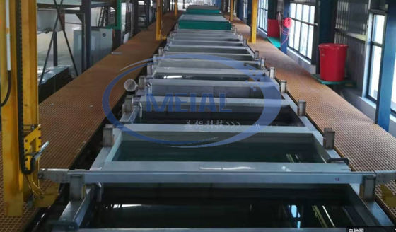 Bon prix Ligne de production d'anodisation d'aluminium de 900T/mois avec une épaisseur de film anodisant de 1-25um en ligne