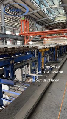 Bon prix Ligne d'anodisation 24000T / an Capacité de 7,2 mètres Profil d'aluminium Traitement de surface Ligne d'anodisation en ligne
