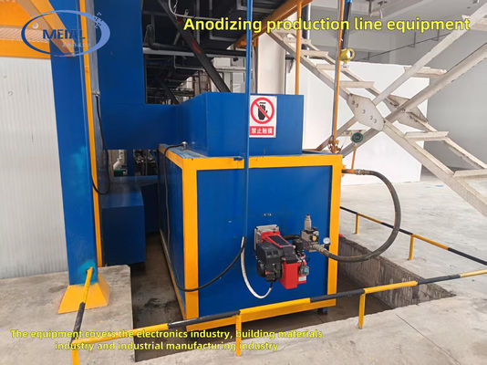 Ligne d'anodisation d'aluminium de haute capacité avec des systèmes de séchage économes en énergie.
