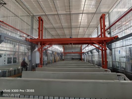 Bon prix Ligne de production d'anodisation personnalisée de 500 T/M pour profils de portes et de fenêtres haut de gamme avec alliage d'aluminium 6063 en ligne