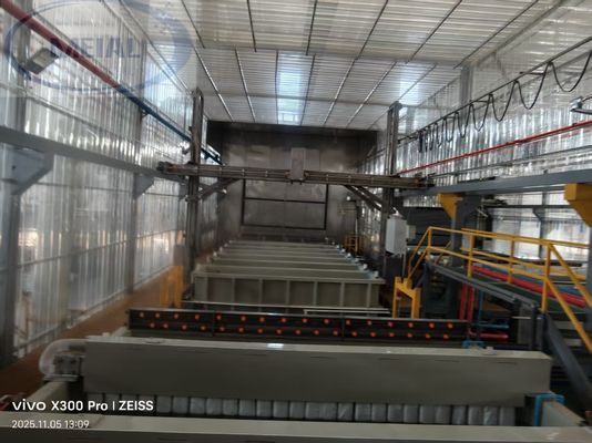 Bon prix Ligne de production d'anodisation 500T/M personnalisée pour profilés de portes et fenêtres haut de gamme avec alimentation au gaz naturel en ligne