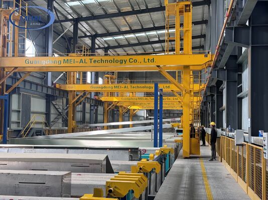 Bon prix 2000T/M Ligne de production d'anodisation en aluminium personnalisable écologique efficace pour les cadres solaires en ligne