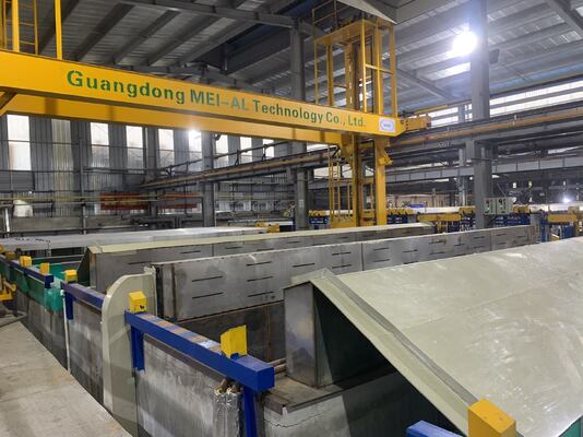 Bon prix 500T/M Fully Automatic Anodizing Line with 5-25µm Film Thickness for Aluminum Profiles en ligne