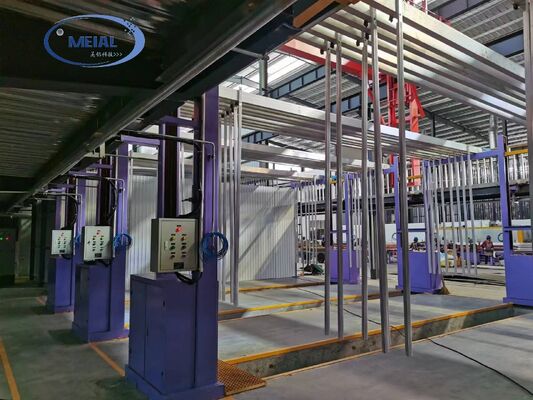 Bon prix Ligne de production d'oxydation anodique d'une capacité de 200T/mois avec surveillance et contrôle à distance et une épaisseur de film d'anodisation de 8-12 µm en ligne