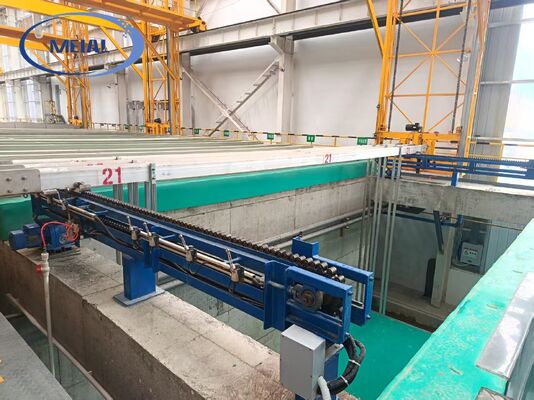 Bon prix Ligne d'anodisation automatique en aluminium avec contrôle automatique par API et solution clé en main pour une épaisseur de film de 8-12 µm En ligne