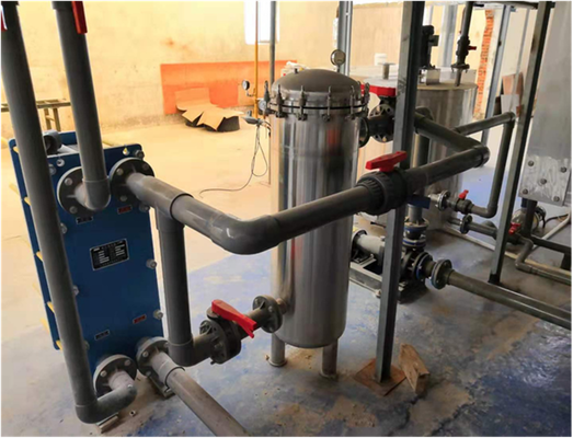 Bon prix Unité de filtration en acier inoxydable SS316L industrielle avec débit de 60 m3/h et précision de filtration de 5 à 10 μm pour les lignes d'anodisation En ligne